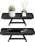 CABTE 2 Pcs TV Top Shelf- Adjustable Monitor Screen Shelf, TV Top Storage Bracket Computer Screen Shelf for Soundbar, Media Boxes, Game Console, Router and Home,11.8 x 4.9in