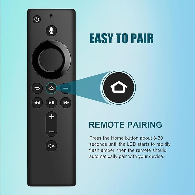 L5B83H Replacement Remote Control with Voice Function Fit for Amazon SecoundGen TVCube, TV Stick 1st Gen & SecondGen