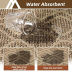 COSY HOMEER Kitchen Rugs Sets of 2 Non-Slip Washable,24”x35“+24”X60“ - Image 4
