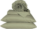 URBANHUT 800 Thread Count 100% Cotton King Size Sheets, Luxury 4 Piece King Bedsheets, Hotel Sheets Sateen Finish - Better Than Egyptian, 16" Elasticized Deep Pocket - Sage