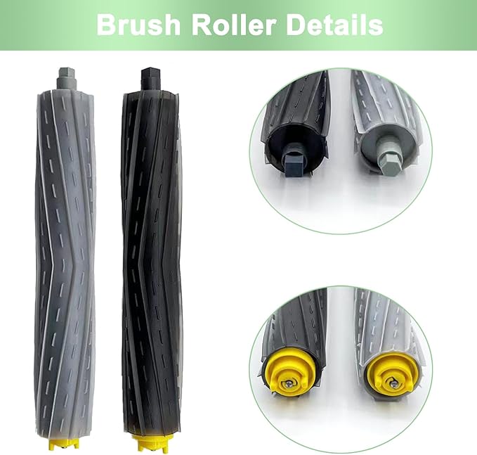 9 Pack Replacement Parts Compatible for iRobot Roomba 800 900 Series 960 860 805 850 980 861 864 866 870 871 880 890 891 981 985 961 Vacuum Cleaner,1 Set Roller Brushes,4 Filters,4 Side Brushes