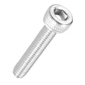 Kozelo 50pcs Socket Head Cap Screws - [M2.5-0.45 x 18mm] 304 Stainless Steel Allen Socket Drive for Electrical Motor 3D Printing Fan Engine Replacement Use, Silver