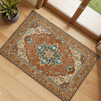 RELEANY Washable Area Rug, Small 2'x3', Red/Orange/Blue/Brown by RELEANY