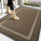 OLANLY Front Door Mat Outside 59x34, All-Season Heavy-Duty Rubber Doormat by OLANLY