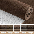 AROGAN 4x6 Area Rugs for Living Room Non Slip Dorm Bedroom Rug, Coffee - Image 2