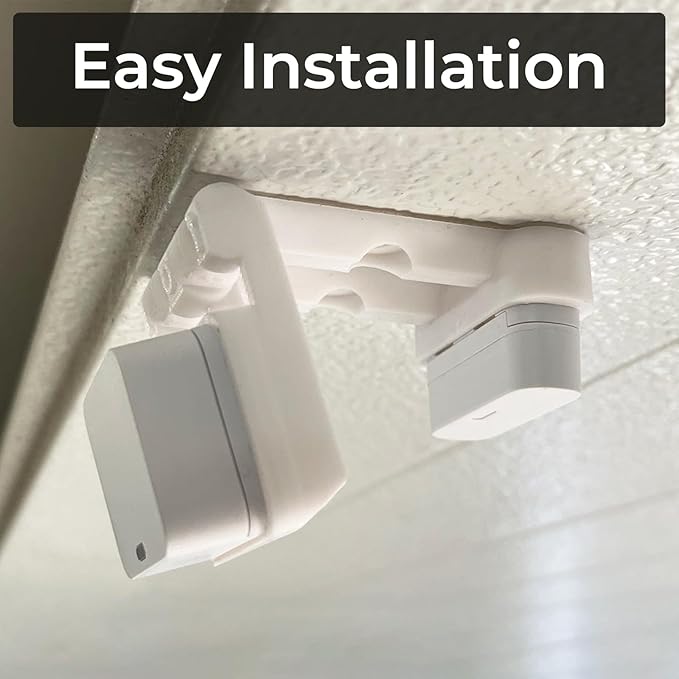 Garage Door Bracket/Mount for SimpliSafe Alarm Entry Sensors - Quick Installation & More Protection for Your Garage Door (1 Pack)