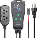 DIGITEN DHTC-1011 Temperature and Humidity Controller Outlet Plug in Thermostat Humidistat Reptile Humidity Controller Greenhouse Thermostat Heating Cooling Humidifier Dehumidifier