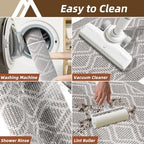 COSY HOMEER Kitchen Rugs Sets of 2 Non-Slip Washable,20”x30“+20”X48“ - Image 6