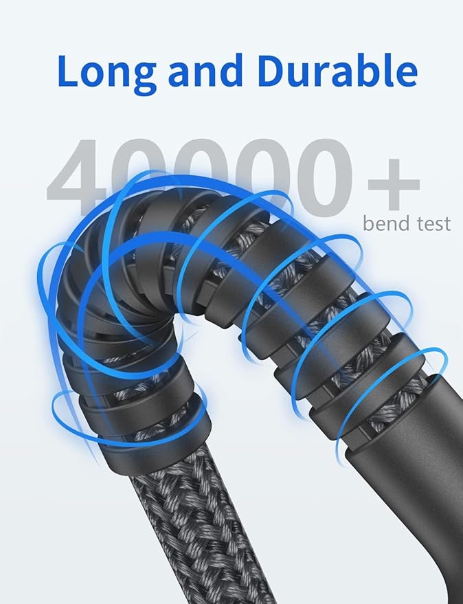 USB C Cable 6FT, 2 Pack USBC to C Cables, Type C Fast Charging Cable Nylon Braided USBC Charger Cable Compatible with iPhone 17/16/15/Pro/Plus/Pro Max/Samsung Galaxy S23/LG and More