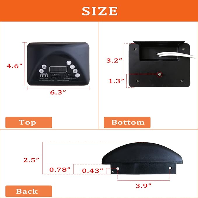 Digital Control Panel, Compatible with Masterbuilt 20070511/20071914/ 20071814 Top Controller Electric Smoker