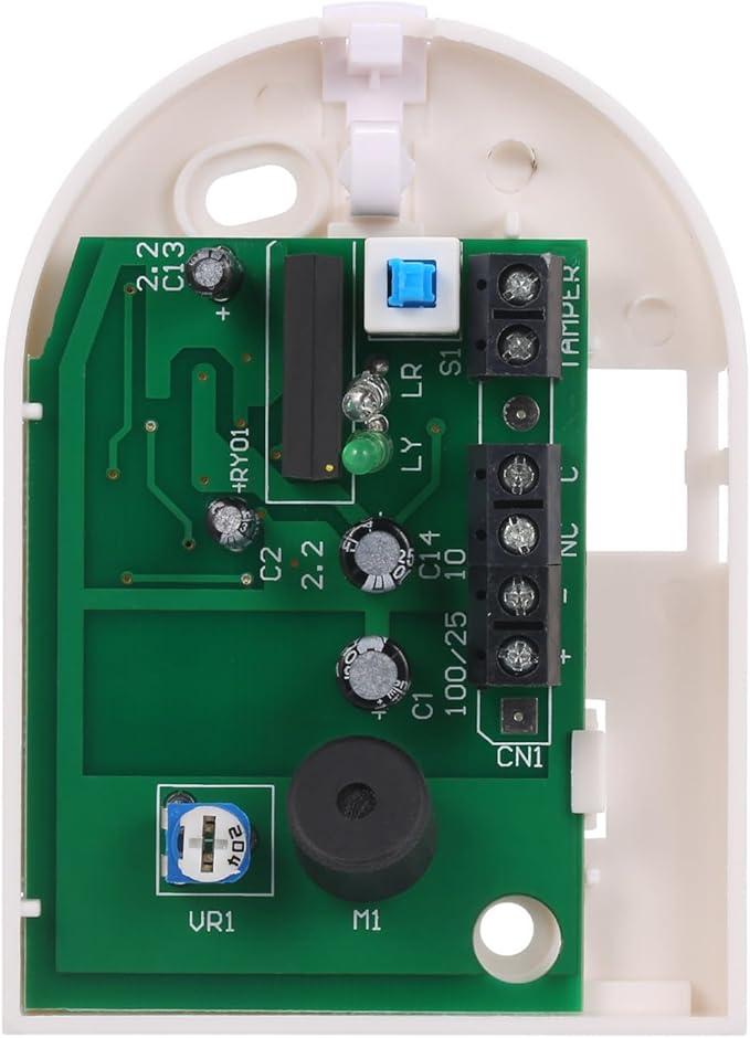 HEEPDD Glass Break Shock Detector, Security Window Sensor with 9 Meters Range, Wall Mount, Ceiling Compatible for Home Protection System