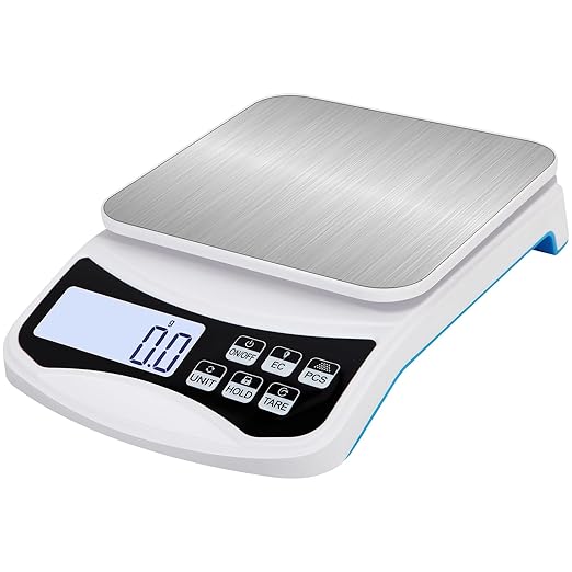 Digital Lab Scale 5000g x 0.1g LCD Display Analytical Balance Jewelry Scale with Charging Precision Electronic Scale Scientific Scale 0.1g Accuracy for Laboratory Kitchen Measurement