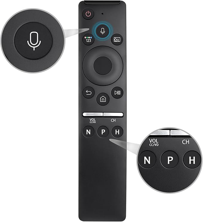 Replacement Voice Control for Samsung-Smart-TV-Remote, for Samsung Crystal UHD QLED Curved 4K 8K Smart TVs(2020/2021)