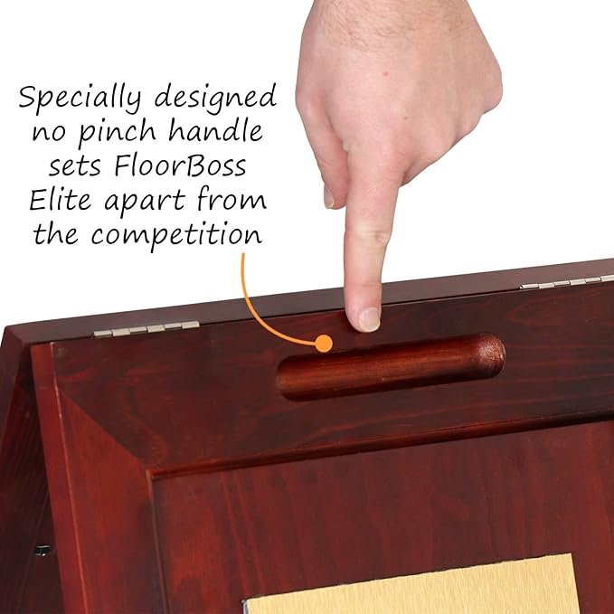 SmartSign (2-Pack) Premium "Do Not Enter Cleaning in Progress" Wooden A-Frame Standing Floor Sign, 2-Sided, 24" x 15", Hardwood Pine Frame, 120 mil Brass ACM Sign Face, Black on Gold, Made in USA