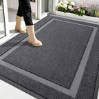 OLANLY Front Door Mat Outside 59x40, All-Season Heavy-Duty Rubber Doormat by OLANLY