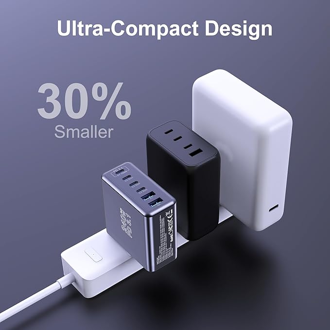 Graaci 240W USB C Charger, 140W Laptop Fast Charger, PD3.1 PPS 6-Port USB Type C Wall Charger, Advanced GaN Power Adapter, for MacBook Pro 16'', iPhone 16 Series, iPad Pro, Galaxy, Pixel, and More