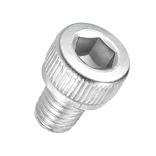Kozelo 40pcs Socket Head Cap Screws - [M5-0.8 x 6mm] 304 Stainless Steel Allen Socket Drive for Electrical Motor 3D Printing Fan Engine Replacement Use, Silver