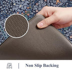 Collive Anti Fatigue Mats for Kitchen Floor, Dark Blue Kitchen Rugs - Image 4