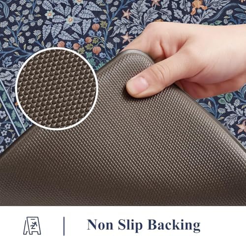 Collive Anti Fatigue Mats for Kitchen Floor, Dark Blue Kitchen Rugs - Image 4