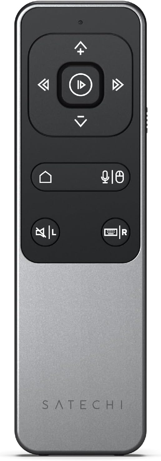 Satechi Bluetooth Remote Control, R2 Multimedia Remote Control in Presentation & Media Mode, for MacBook Air/Pro M5/M4, iPad Air/Pro M5/M4/M3, Not Compatible with Windows 10/11