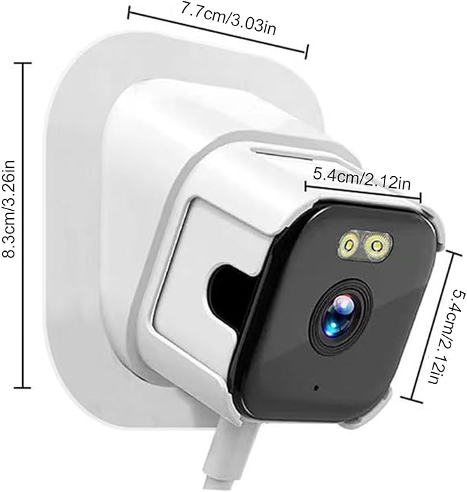ciciglow 2K Window Camera, 2.4GHz & 5GHz WiFi Indoor Camera for Home Security, with AI Full Color Night Vision, PIR Motion Detection, Anti Glare