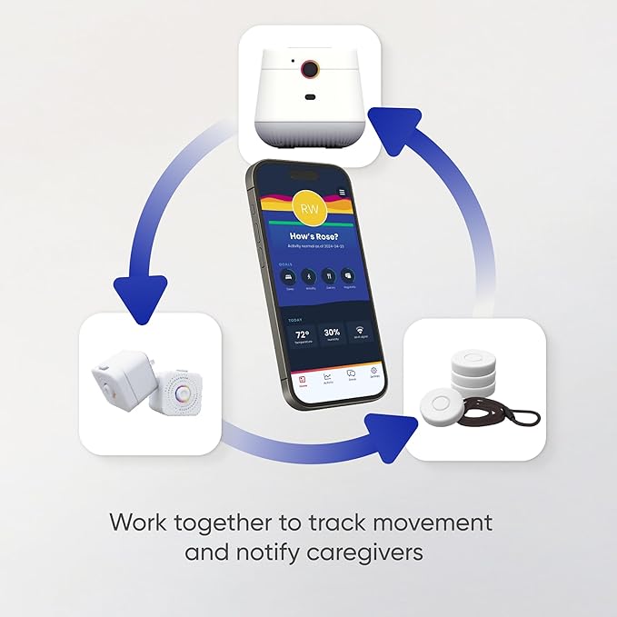 Nomo Smart Care Satellite - Eliminate Dead Zones & Boost Signal - Motion & Light Detector - Works w/Nomo Smart Care System - 2 Pack