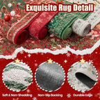 2x5 Christmas Runner Rug for Hallway,Washable Kitchen Rugs,Grey - Image 7