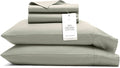 BOLL & BRANCH Signature Hemmed Sheet Set - California King, Sageleaf - Luxury 100% Organic Cotton - Includes 1 Flat, 1 Fitted, 2 Pillowcases - Buttery Soft