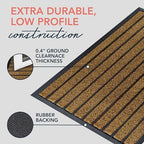 ubdyo Extra Durable Door Mat Outside Entrance (36" x 24", Bright Brown) - Image 4