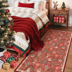 Madane Christmas Washable Kitchen Runner Rug 3x6, Red Runners for Hallways - Image 4