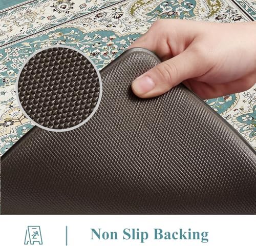 Collive Kitchen Rugs Sets of 2 Non Slip Washable, 17.3"x29"+17.3"x47" - Image 4