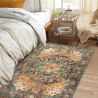 Yamaziot Washable Area Rug, 4x6 Non-Slip Boho Living Room Bedroom Rug - Image 6