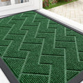OLANLY Front Door Mat Outside 29.5x17, All-Season Absorbent Rubber Doormat by OLANLY