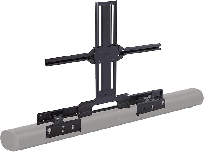 SANUS Soundbar TV Mount for Sonos Arc & Sonos Arc Ultra Soundbar – Depth Adjustable for Dolby Atmos – Universal Mount for TVs 50” to 90”