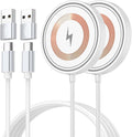 for iPhone 17 Pro Max Magsafe Charger 2Pack Magnetic Wireless Charger for iPhone 17/16/15/14/13/12 Series& AirPods, Wireless Fast Charging Pad With USB-C/A Ports,Pixelsnap Charger for Google 10 Series