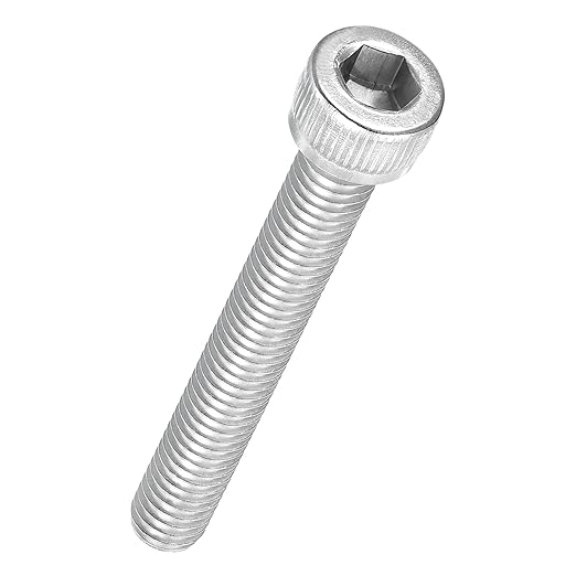Kozelo 20pcs Socket Head Cap Screws - [M6-1 x 45mm] 304 Stainless Steel Allen Socket Drive for Electrical Motor 3D Printing Fan Engine Replacement Use, Silver