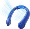 JISULIFE Portable Neck Fan Upgraded, Neckbrace Personal Hands Free, 5 Speed Gears Adjustment, 6000 mAh Wearable Bladeless Quiet Rechargeable for Outdoor Indoor, Gifts for Women Men- Dark Blue