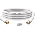 YARCHONN RG6 Coaxial Cable F Type Male to Male TV Aerial RG6 Coax Patch Adapter Cable Cord with F Female Gender Changer Connector for Internet Broadband Satellite TV Modem Set-top Box-1.8M/5.9FT