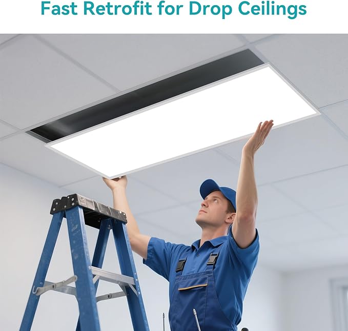 VocgoUU 2x4 LED Flat Panel Light, 24 Pack, Selectable 40W/50W/60W, 3000K/4000K/5000K/6000K, 0-10V Dimmable, ETL Certified, 6600LM, Drop Ceiling Office Lighting