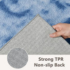 3x5 Tie-dye Dark Teal Area Rug Washable Non-Slip Soft for Bedroom Kitchen - Image 6