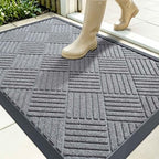 OLANLY Front Door Mat Outside Entrance 35x23, Waterproof Heavy-Duty Doormat by OLANLY