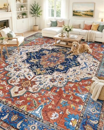 OLANLY 10x12 Washable Area Rug, Soft Non Slip Carpet for Living Room by OLANLY