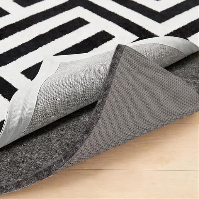 GORILLA GRIP Felt and Natural Rubber Stay in Place Slip Resistant Rug Pad, 1/4in Thick, 3x5 FT Protective Padding Under Area Rugs, Cushioned Gripper Pads, Carpet Runners, Hardwood Floors Protection