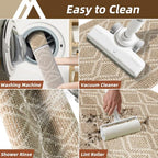 COSY HOMEER Kitchen Rugs Sets of 2 Non-Slip Washable,20”x30“+20”X48“ - Image 6