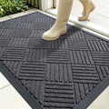 OLANLY Front Door Mat Outside Entrance 35x23, Waterproof Heavy-Duty Doormat by OLANLY
