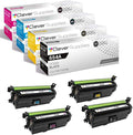 CS Replacement Toner Cartridge Compatible with HP M533X CF360X Black CF361X Cyan CF363X Magenta CF362X Yellow 4 Color Set