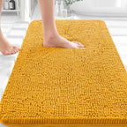 OLANLY Bathroom Rugs 32x20, Extra Soft Absorbent Chenille Bath Rugs by OLANLY