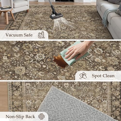 HUGEAR 6x9 Washable Area Rug for Living Room - Image 5