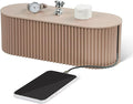 RAMFIYN Cable Management Box Large Cable Organizer Box for Power Strips, Surge Protectors, Chargers, Adapters, TV Computer Wires Cable Hider Organizer Box with Cable Ties，Clip Holders - Khaki