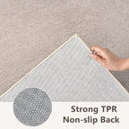 2x3 Oatmeal/White Area Rug Washable Non-Slip Soft for Entryway Front Door - Image 6